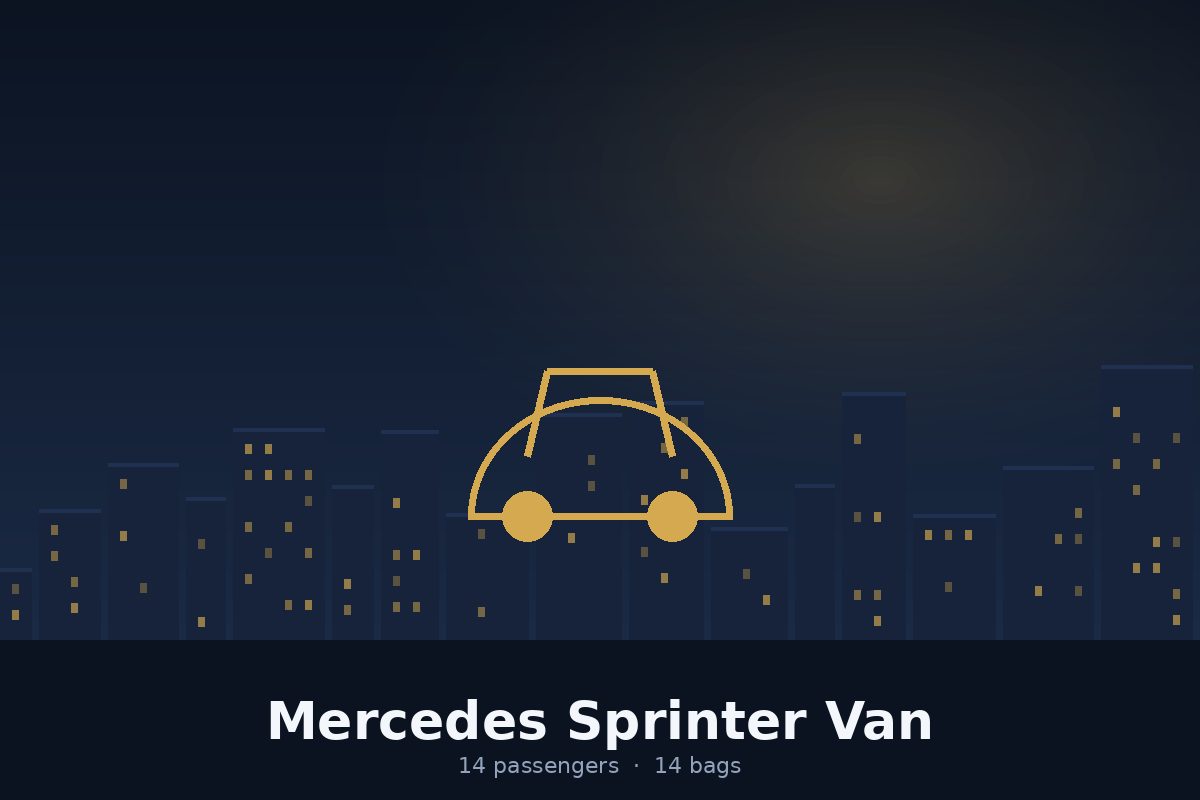 Mercedes Sprinter Van — luxury chauffeur vehicle available in New York City
