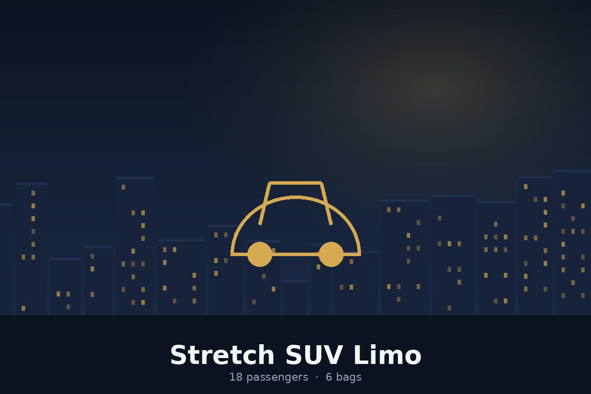 Stretch SUV Limo interior and exterior, New York chauffeur service